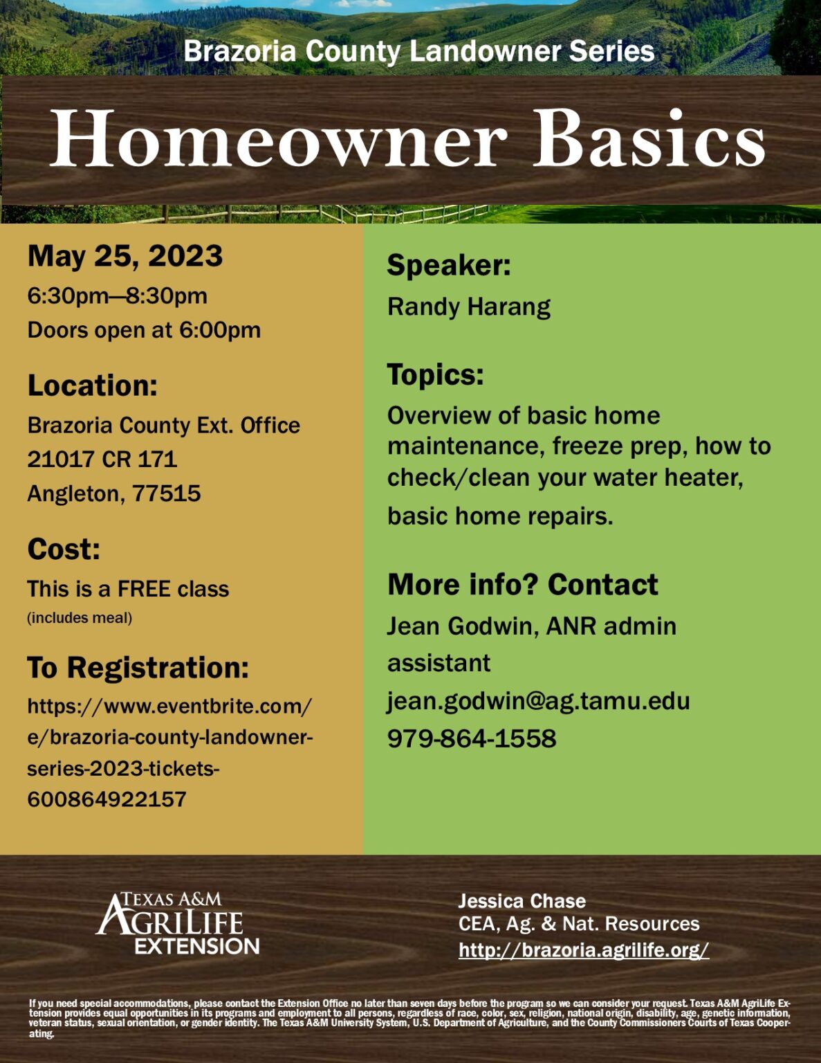 Homeowner Basics flyer5_25_23